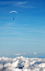 Paragliding over the Swiss Alps