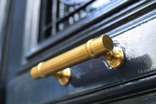 Door handle, vintage and antique decoration, house