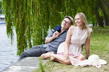 couple in a park