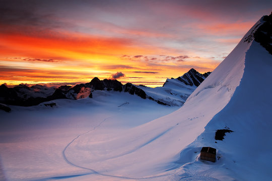 Mountain landscape, Bener Oberland, Switzerland
