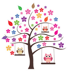 Obraz premium Owl In The Tree