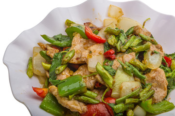 Pork with vegetables