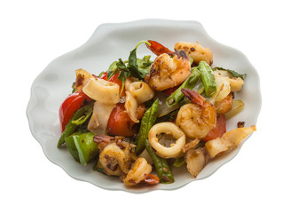 Seafood with vegetables