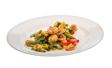 Seafood with vegetables