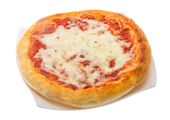 Pizza with tomato and cheese