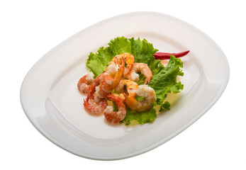 Unshelled king prawn