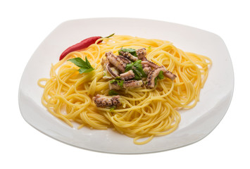 Pasta with octopus