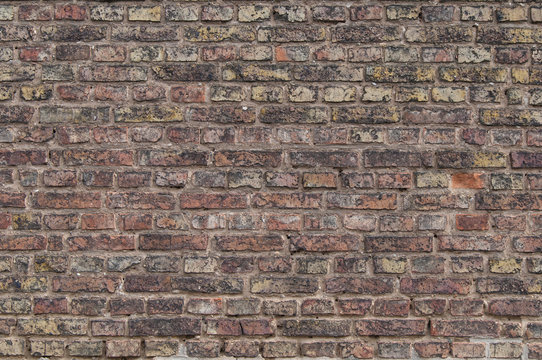 Wall of brick texture