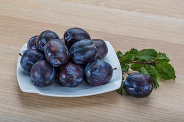 Fresh plums