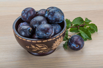 Fresh plums