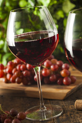 Refreshing Red Wine In a Glass