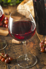Refreshing Red Wine In a Glass