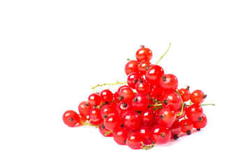 Redcurrant isolated on the white background