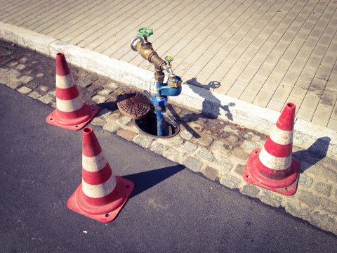 cordoned off tap
