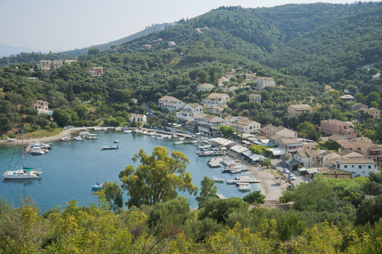 Bay of Agios Stefanos on Corfu island, Greece