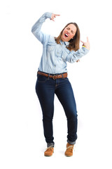 young girl dancing
