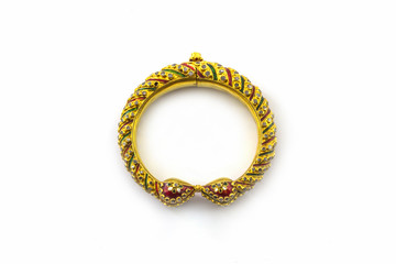 Gold jewelry thai ancient style.