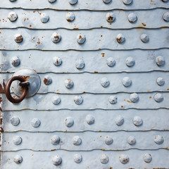 forged plate on the gate