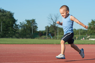 Fototapeta premium boy running