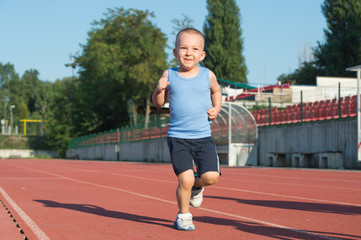 Obraz premium boy running