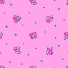 Obraz na płótnie Canvas Small flower pattern seamless
