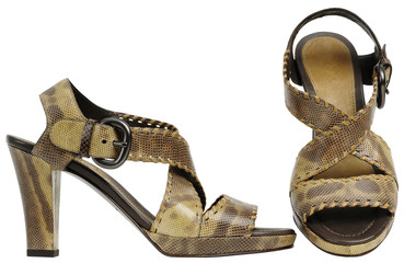 Female sandals with high heel