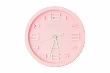 pink clock