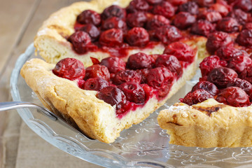 Piece of cherry pie