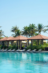 Fototapeta na wymiar Luxury Resort Swimming Pool