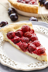 Piece of cherry pie