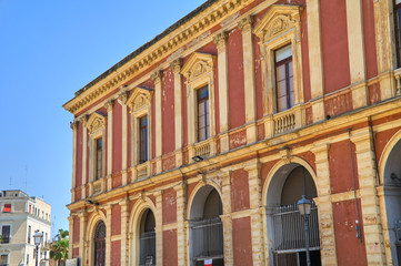Fototapeta na wymiar Historical palace. Bari. Puglia. Italy.
