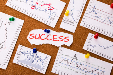 success concept and financial graphs 