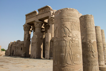 Famous Kom Ombo temple in Egypt