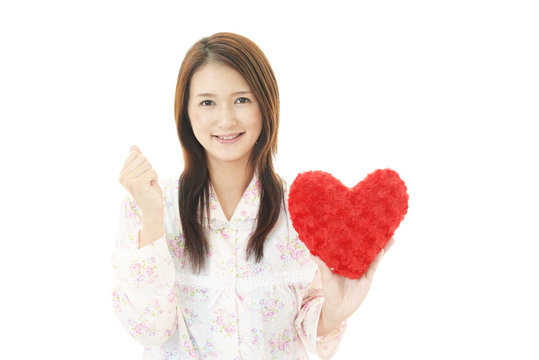 笑顔の女性