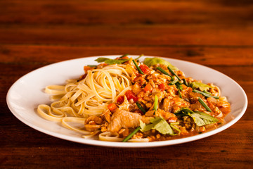 pasta with meat