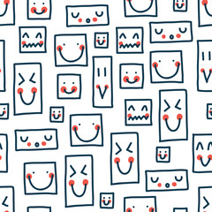 Cute vector seamless pattern.