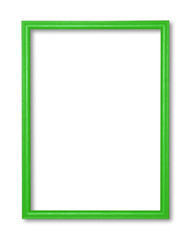 wooden frame isolated on white background