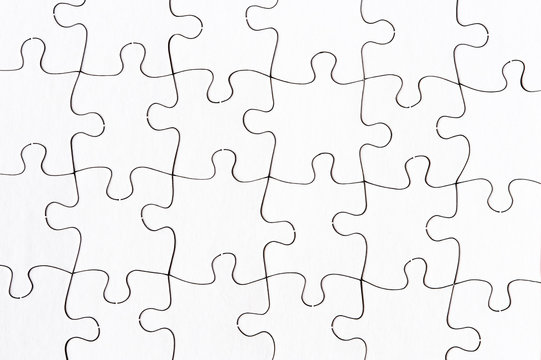complete blank jigsaw puzzle