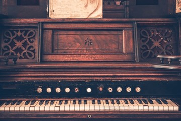 Naklejka na ściany i meble Vintage Organ