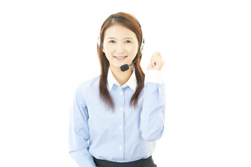 笑顔のオペレーター