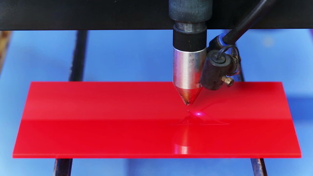 Laser cnc machine cutting acryl plate with sex sign