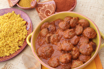 boulettes de boeuf sauce tikka masala