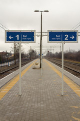 Fototapeta stacja kolejowa obraz