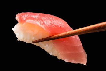 マグロ 赤身 寿司 sushi 黒背景