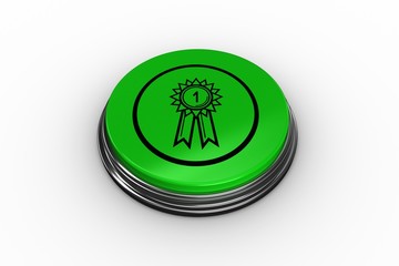 Composite image of first place graphic on button