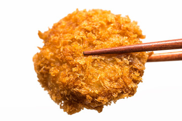 カツ とんかつ pork cutlet 白背景