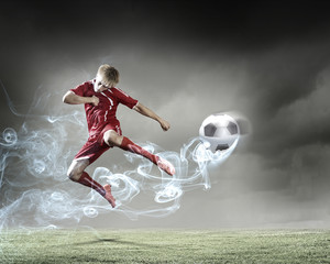 Naklejka premium Football player