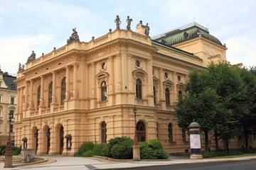 Deurstickers Theater in Liberec, Czech Republic built in 1871-1872 © oxygen64
