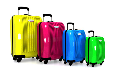 Luggage. Colorful suitcases