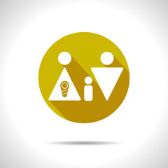 Obraz premium Vector family with child icon. Eps10